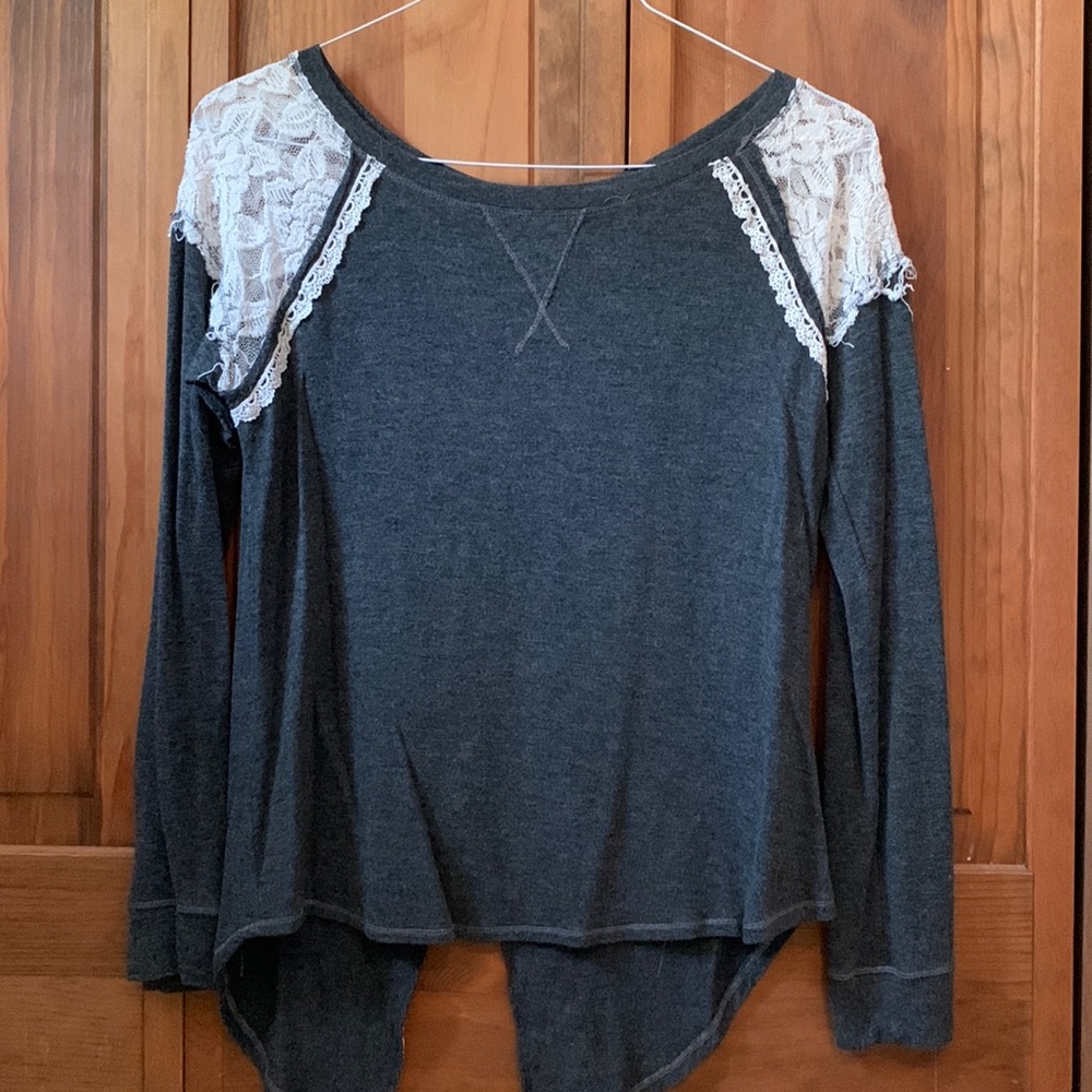 Long Sleeve Lacey Blouse